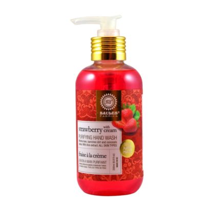 Strawberry With Cream Hand Wash - 200ml - By Saules Fabrika