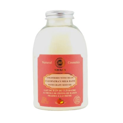 Strawberry With Cream Cleopatra's Milk Bath with Grape Seed Oil - By Saules Fabrika